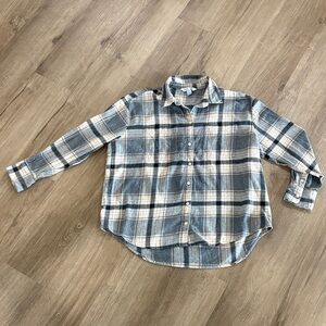 Old Navy Plaid Flannel Boyfriend Shirt